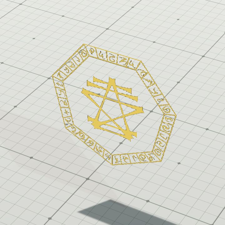 Arcane Sigil #1 (Amber - Wall)