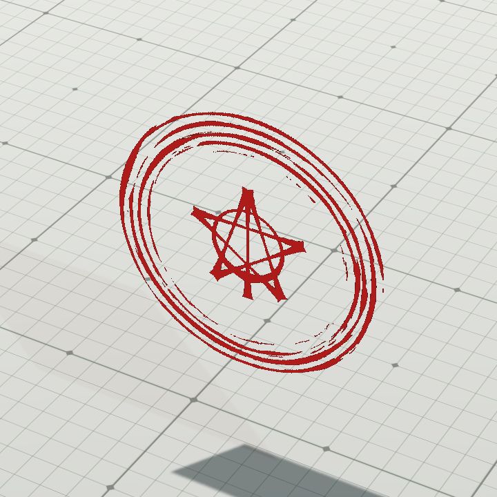 Arcane Sigil #7 (Red - Wall)