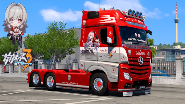 Mercedes Actros MP4 Erdős Helia - Honkai Impact 3 Skin