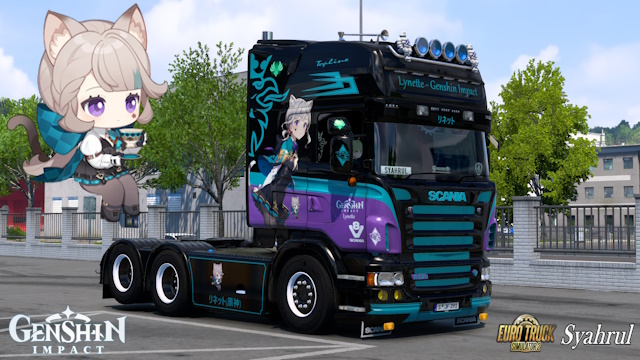 RJL Scania 5 Series Lynette - Genshin Impact Skin