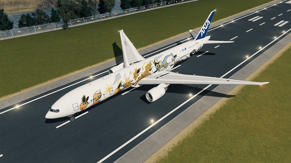 Steam Workshop::波音777-300ER ANA JA784A eevee彩绘 Steam Workshop::波音777-300ER ANA JA784A eevee彩绘