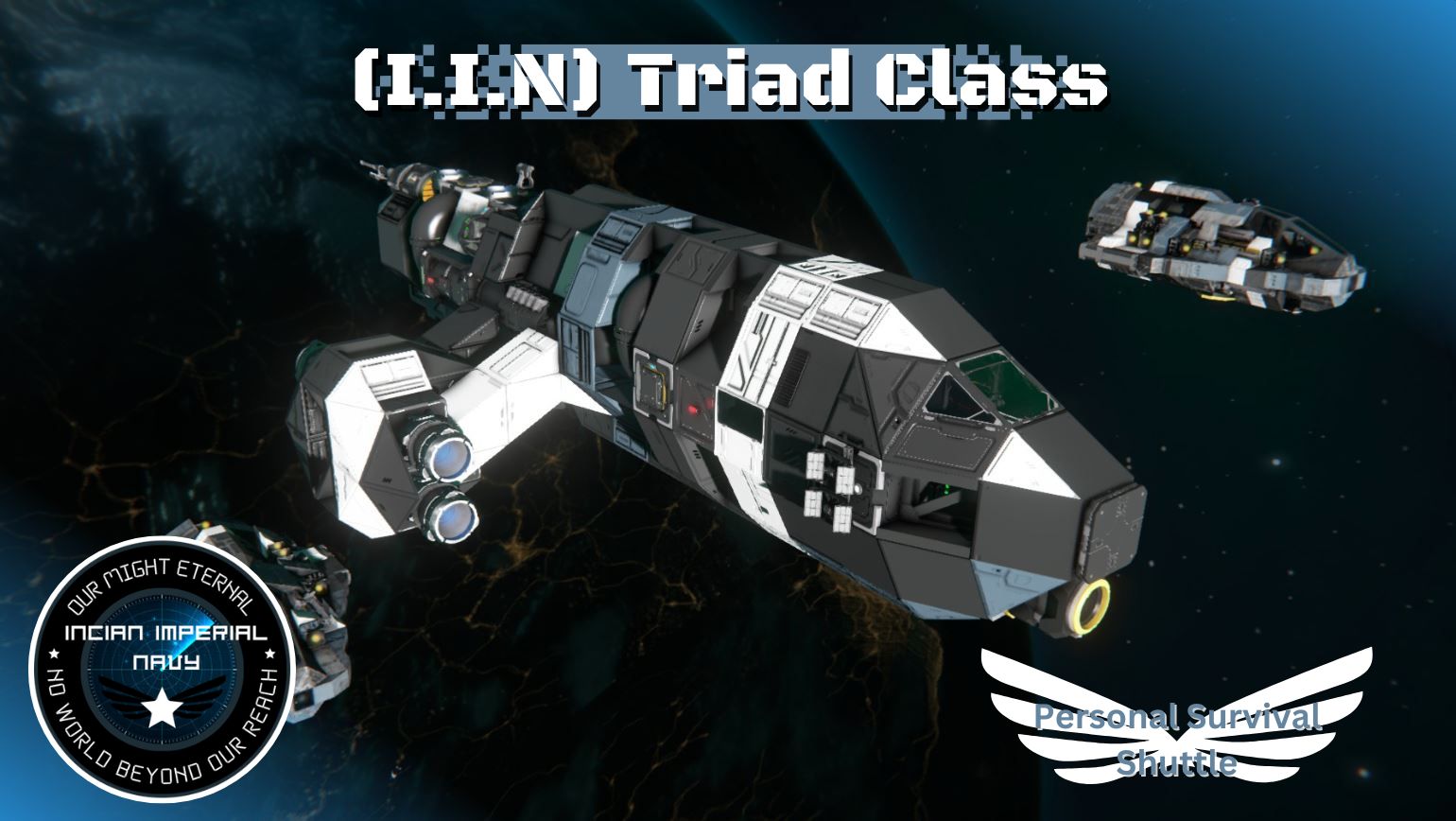 (IIN) Triad Class Personal Shuttle (Survival Starter, 99% printable)