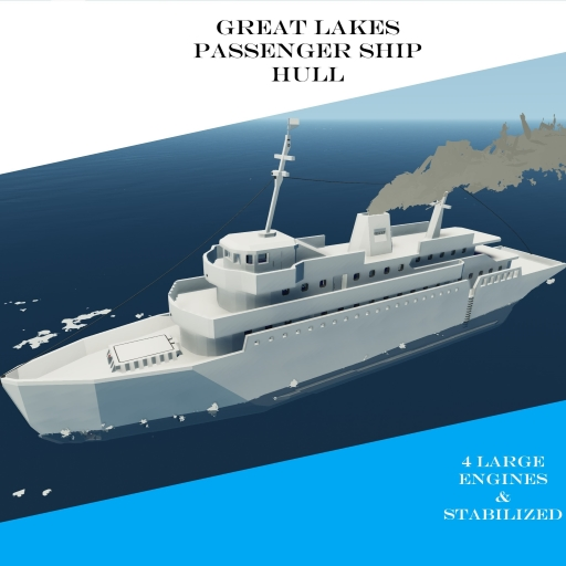 Great Lakes Passenger Ship Hull - Free to Use