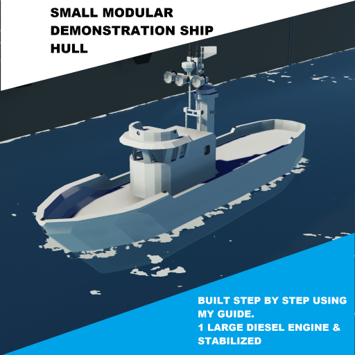 Small Modular Demonstration Ship Hull - Free to Use