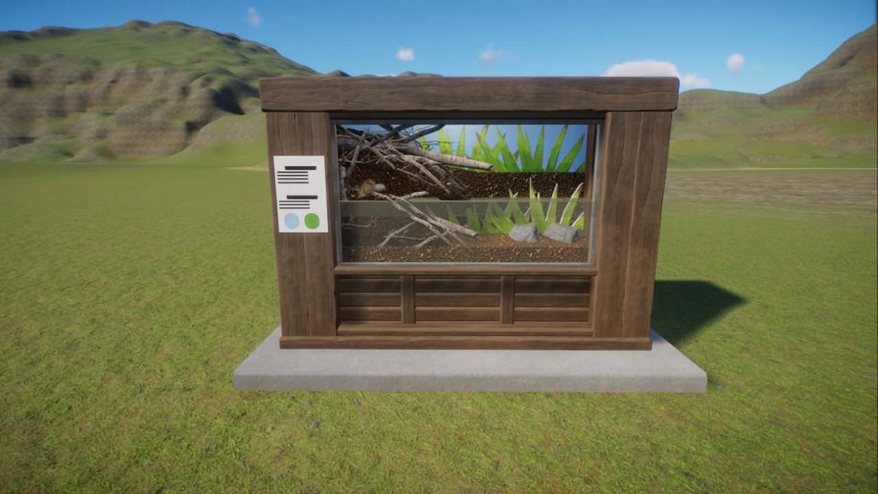 Beaver dam educational display