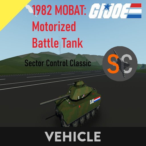 G.I. JOE 1982 MOBAT Motorized Battle Tank   Sector Control Classic