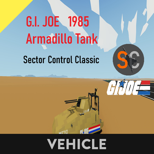 G.I. Joe 1985 Armadillo tank  Sector Control Classic