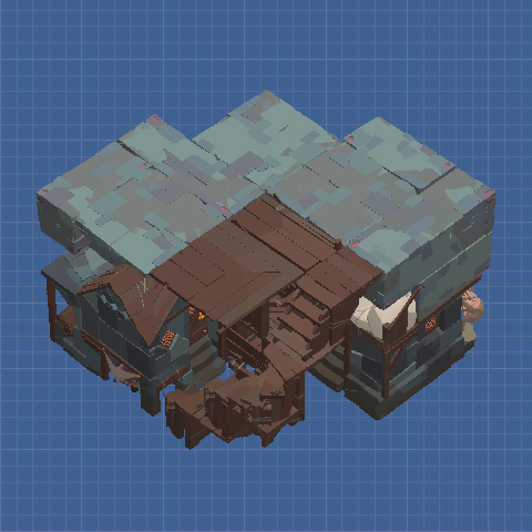 6x6 Stackable 2 House + Upgrade + One Entrance