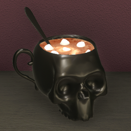 Skull Mug Cocoa - Black