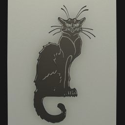 Vintage Black Cat Wall Decor