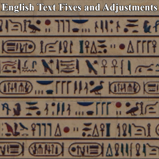 English Text Fixes and Adjustments