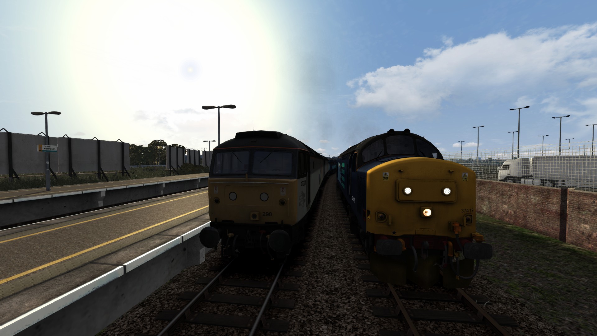 197 UK railway tour Wherry Lines Norwich to Great Yarmouth and Lowestoft Part 3 Great Yarmouth to Norwich