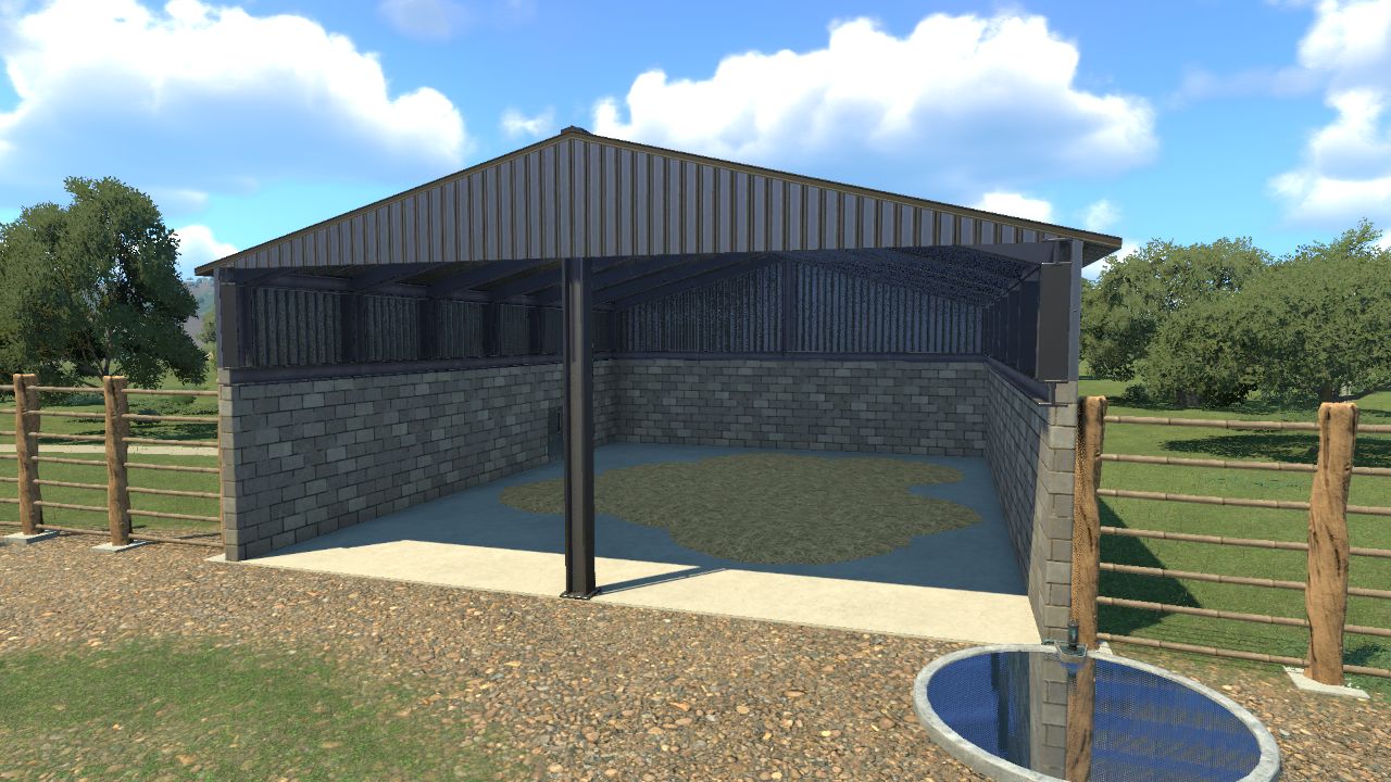 simple modern day barn