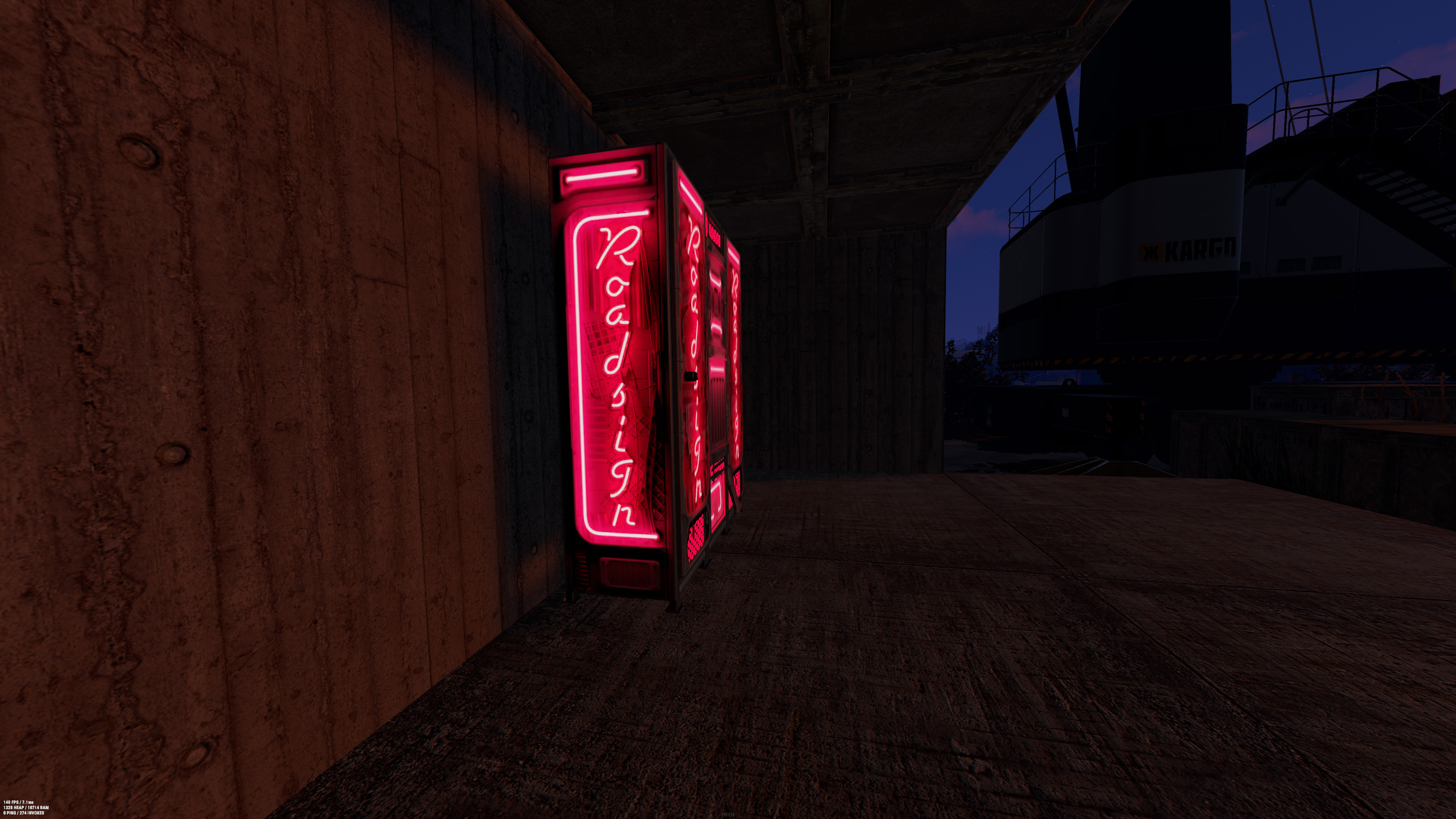 Neon Roadsign Locker