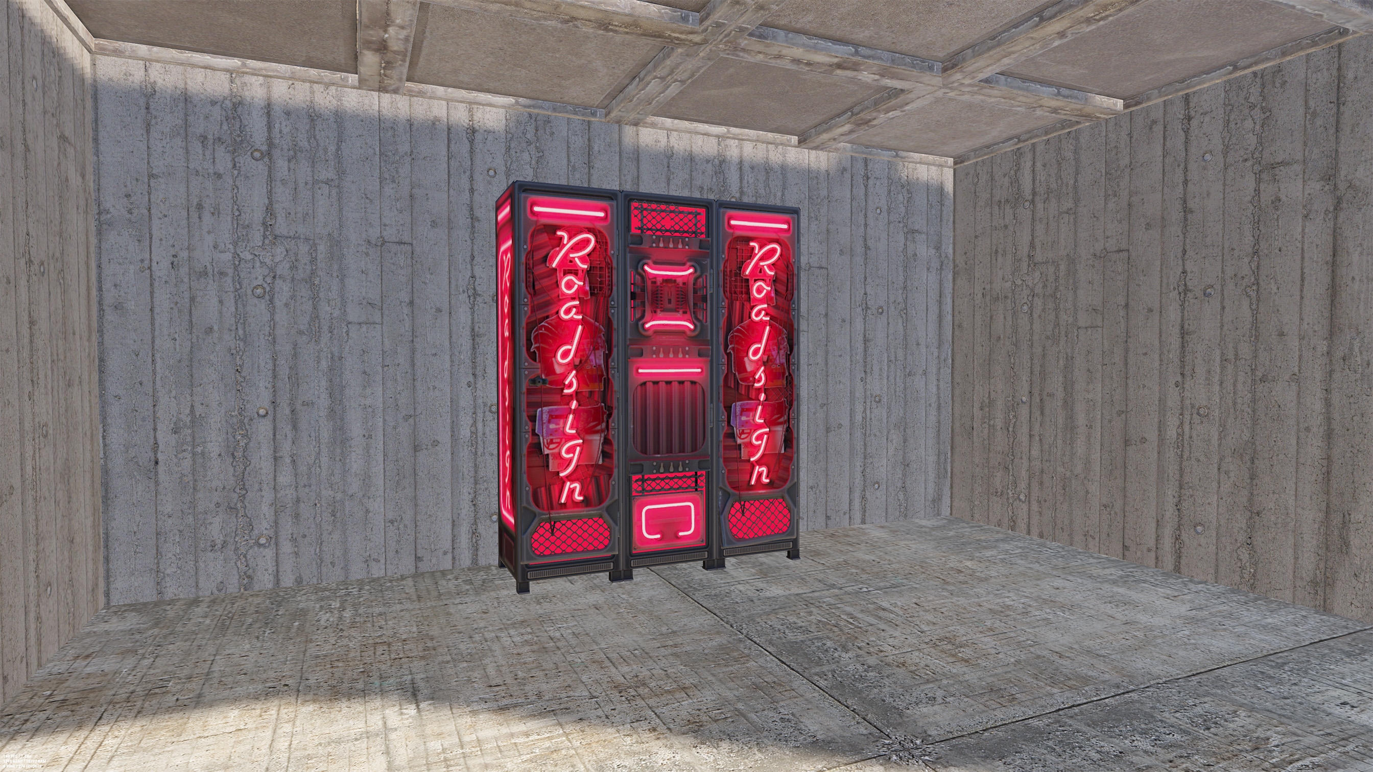 Neon Roadsign Locker