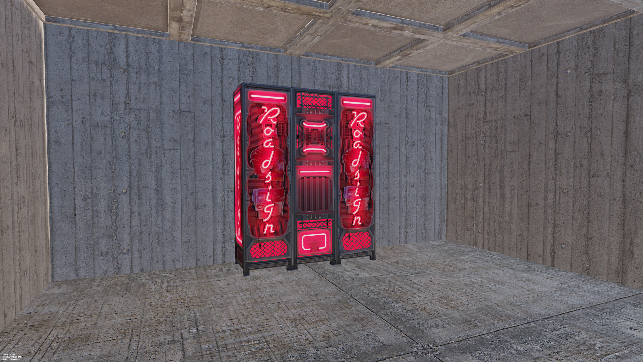Neon Roadsign Locker