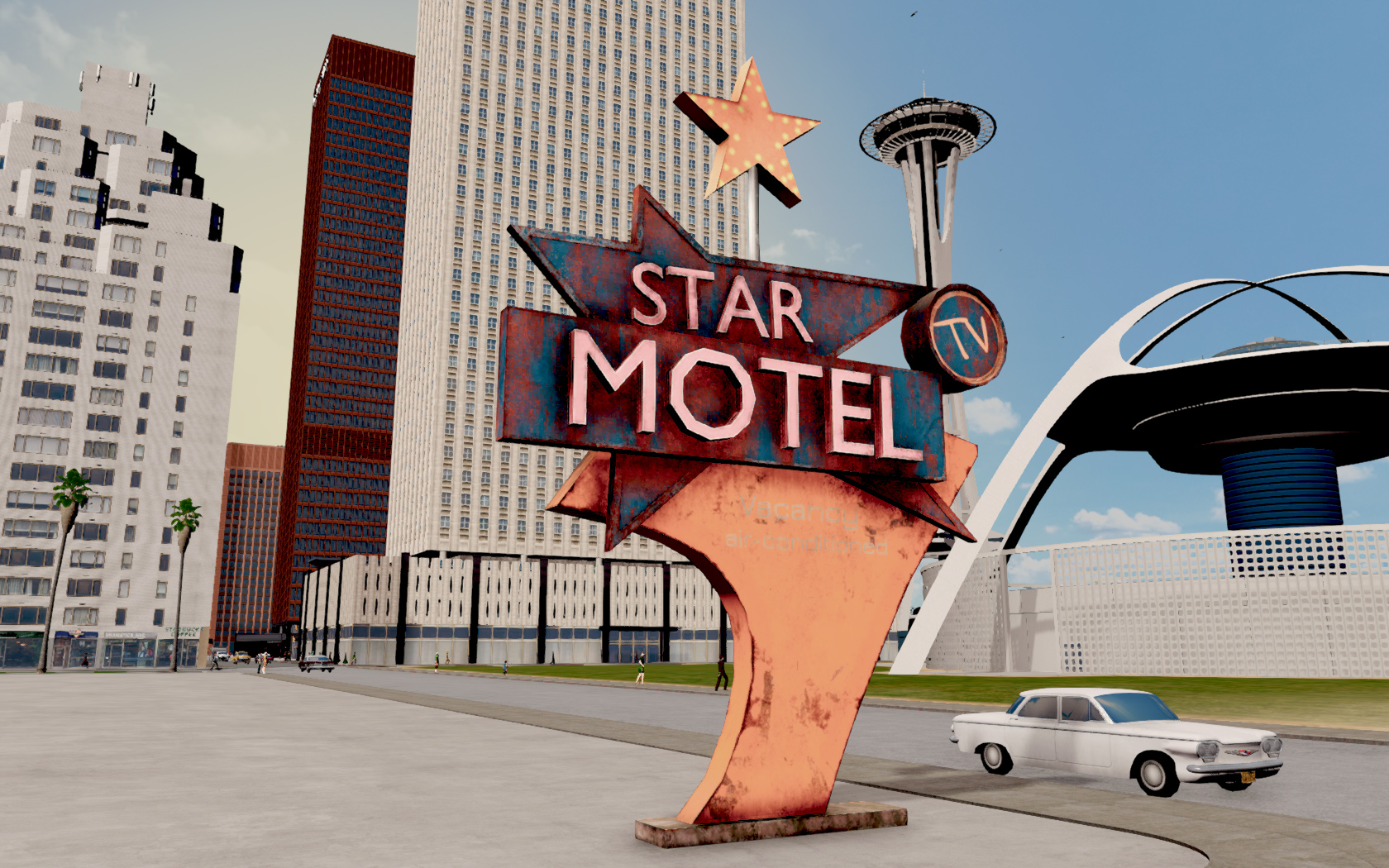 Star Motel rusty sign