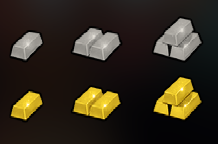 Gold and Silver Ingots (no DLC) mod preview for RimWorld