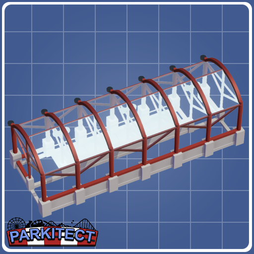 6x station cover red glass