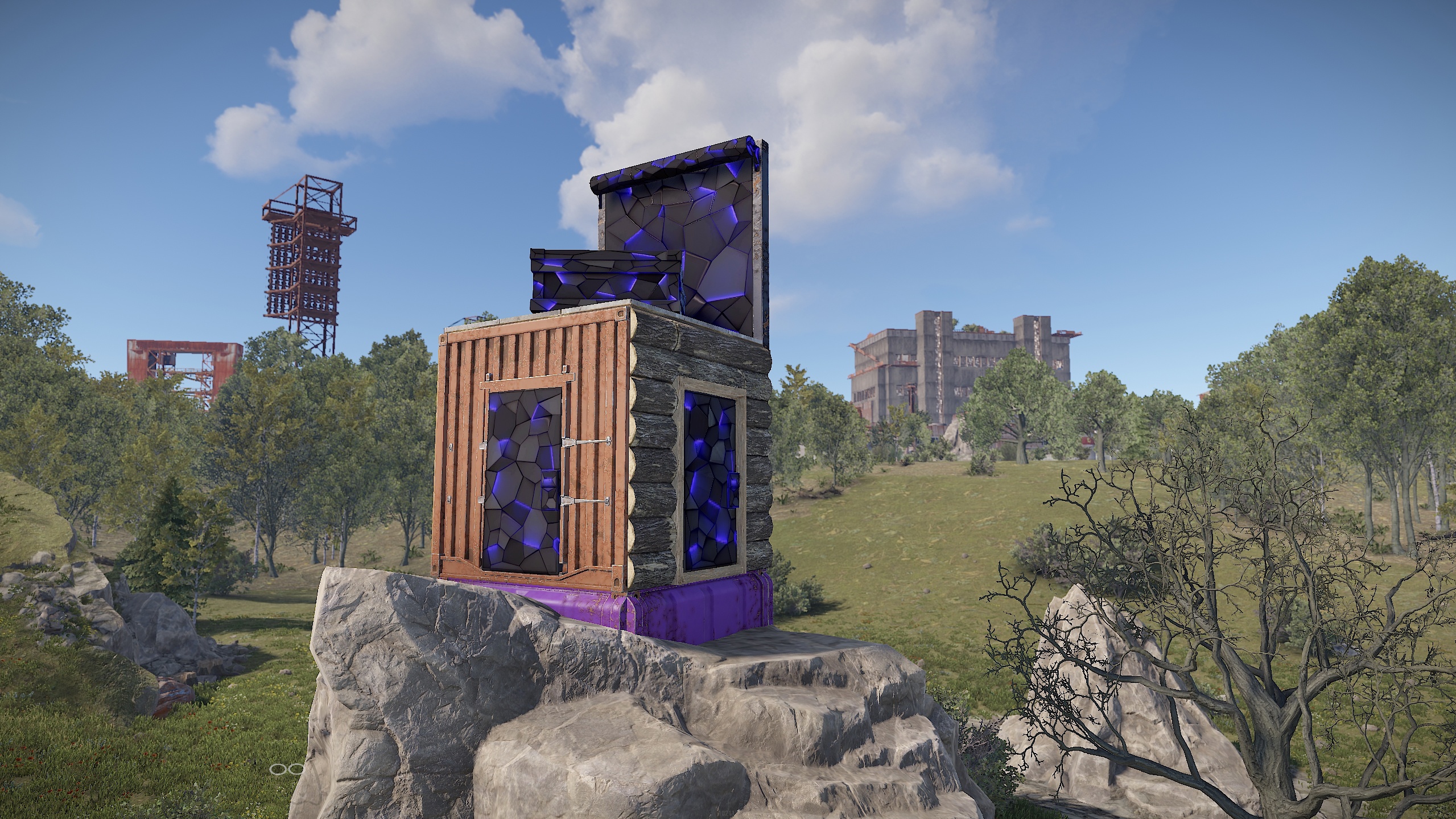Ultramarine Metal Door