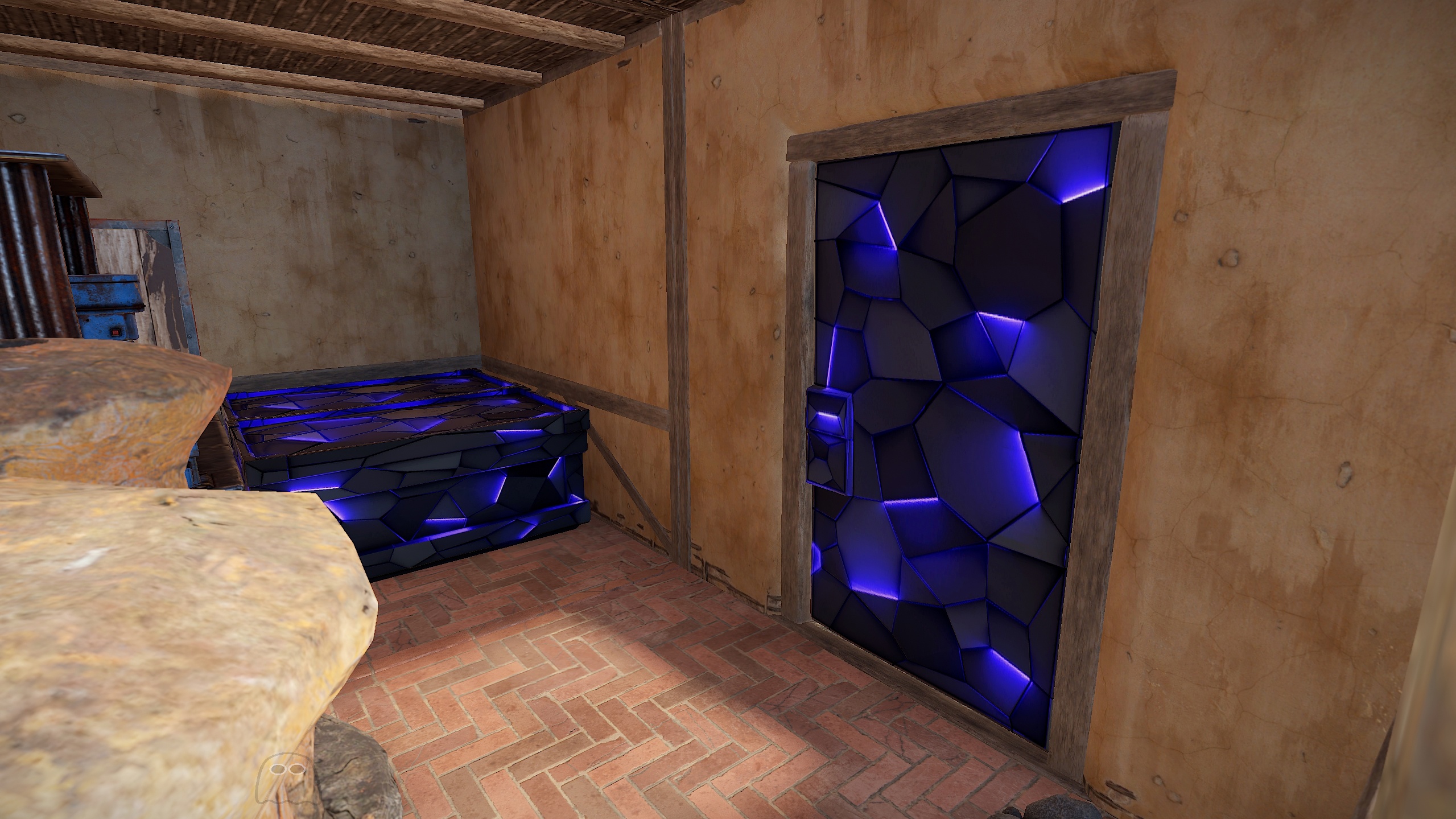 Ultramarine Metal Door