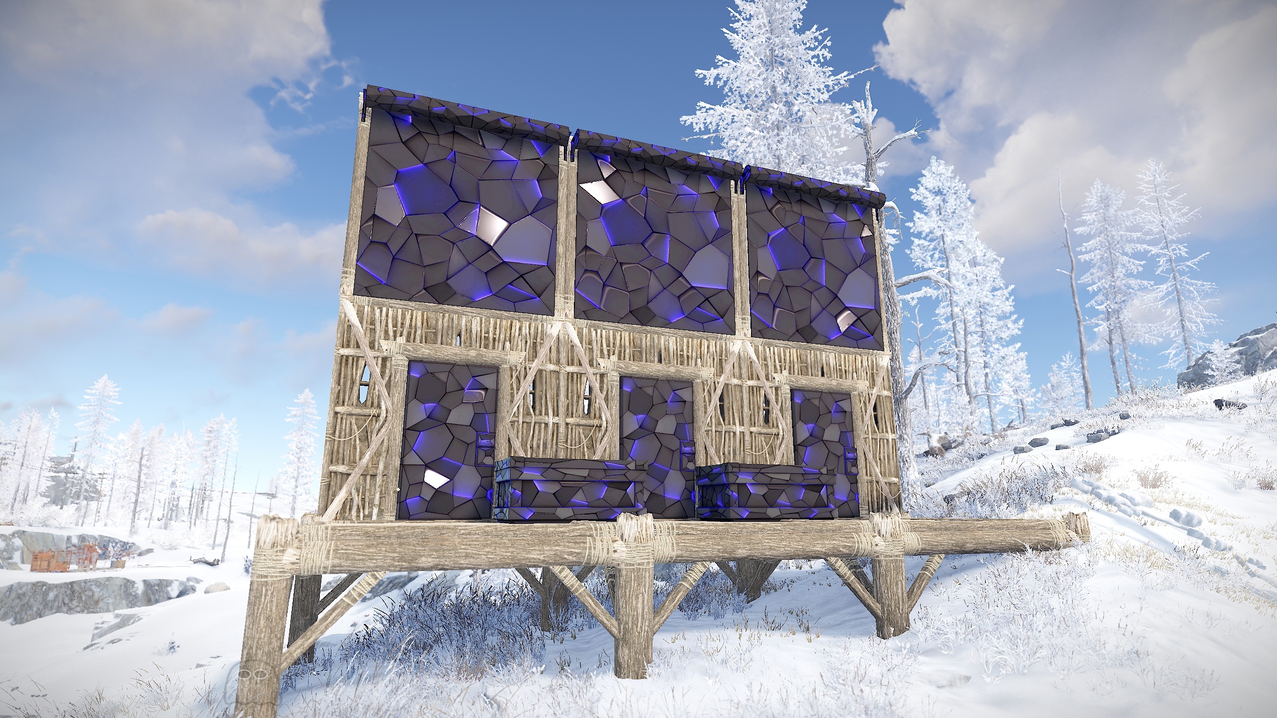 Ultramarine Metal Door
