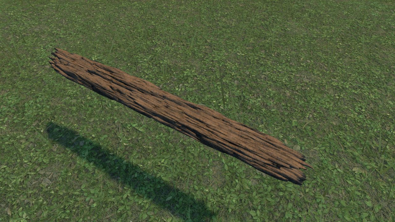 rotted wood plank