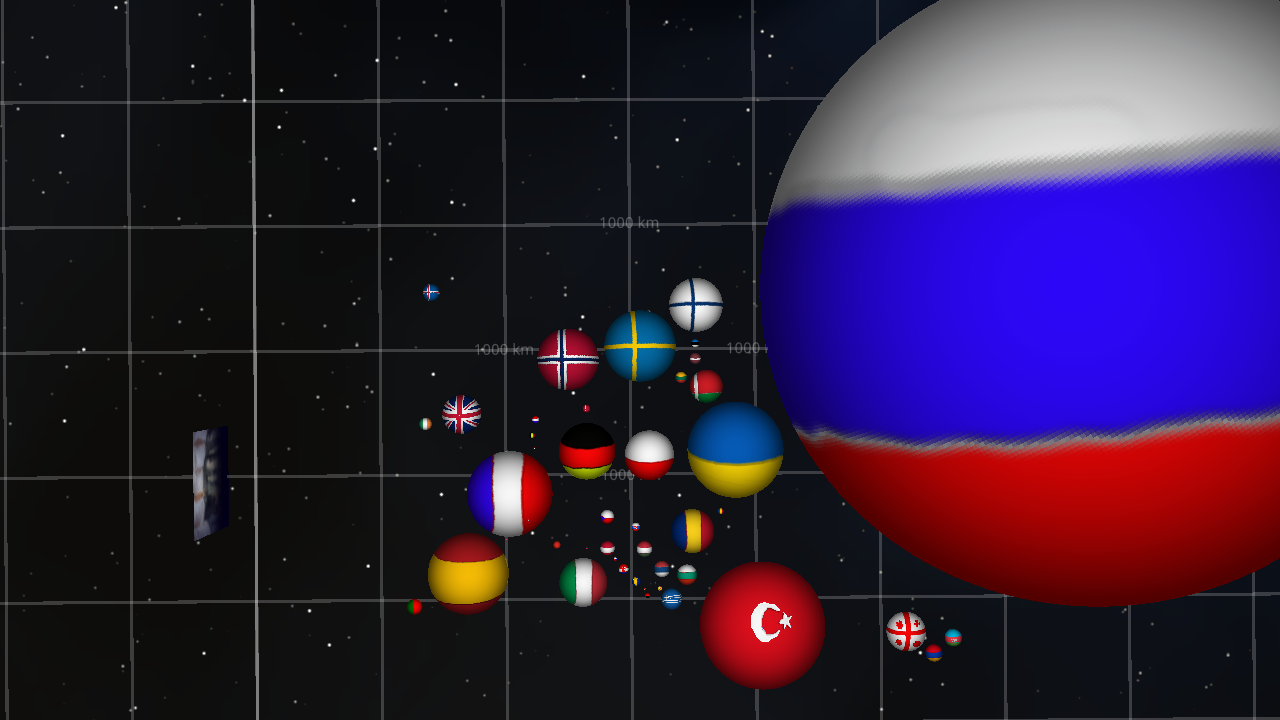 Europe as country balls 2024