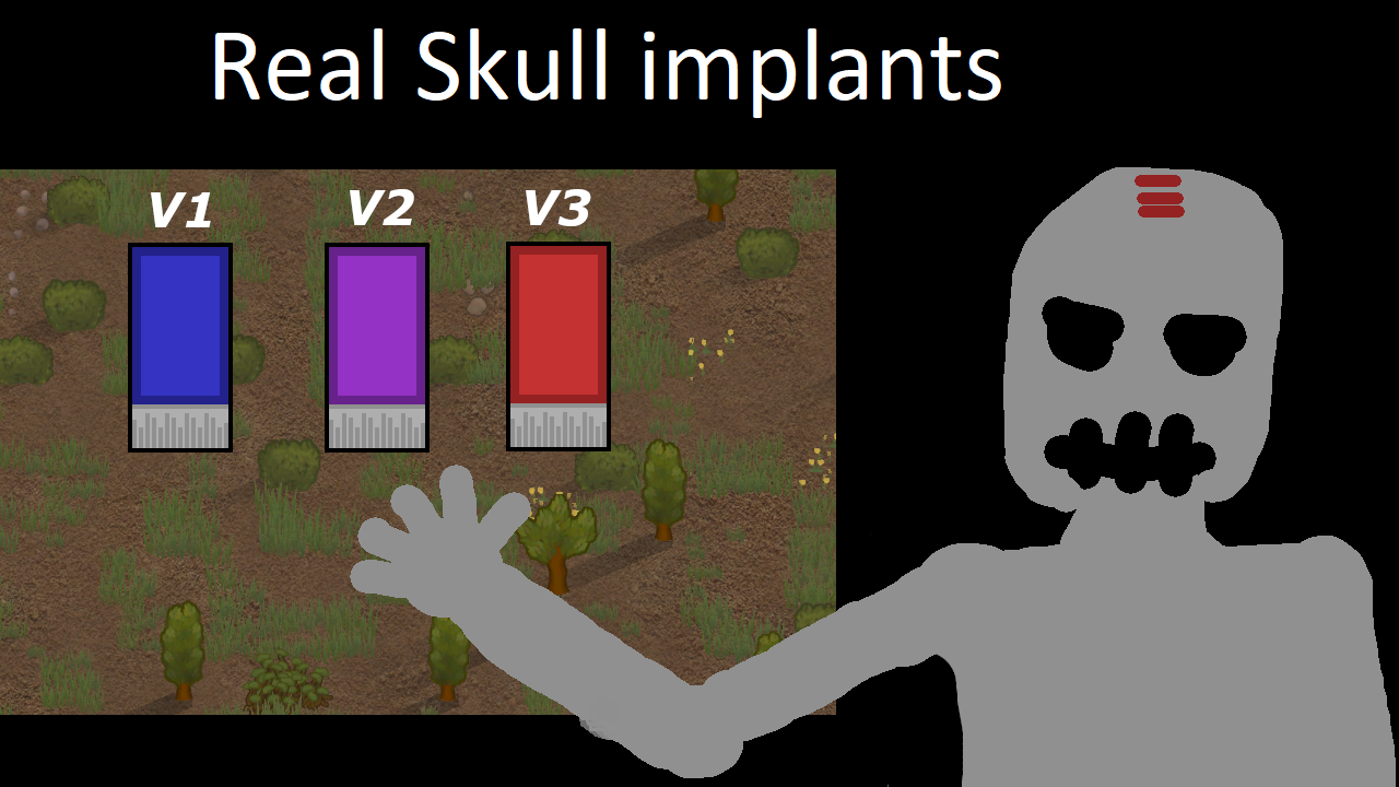 Real skull implants