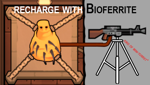 Bioferrite Security - Mini-turret mod preview for RimWorld