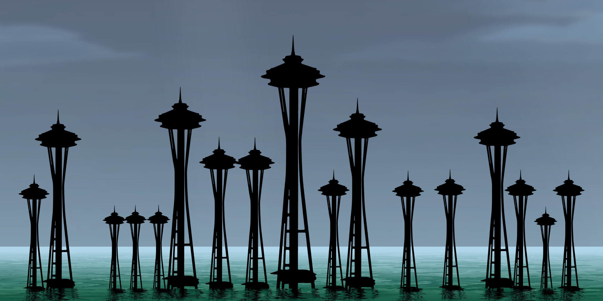 The City Silhouette 2 (Space Needle)
