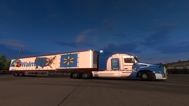 Walmart Peterbilt 579 and Trailer