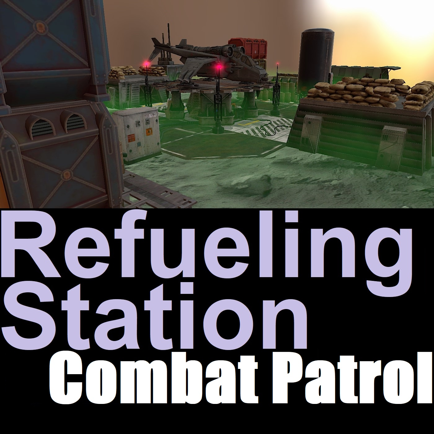40k Combat Patrol (10th Ed.) Map: Refueling Station