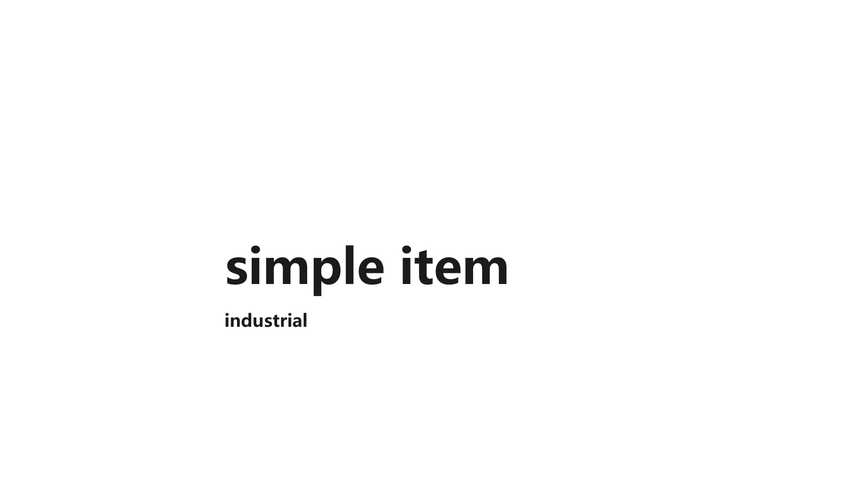 Simpleitem