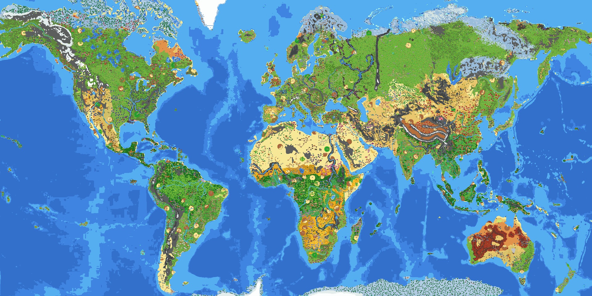 2024 World map v2 Size: 30x15