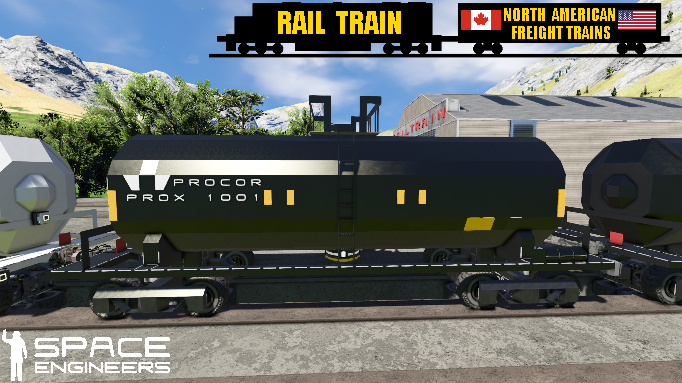 Rail Train Procor Acid Tank Car Black