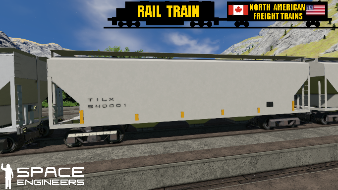 Rail Train TILX Covered Hopper Car