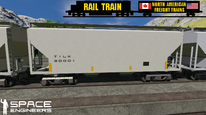Rail Train TILX Covered Hopper Car Short