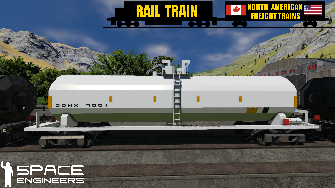 Rail Train DOWX Tank Car