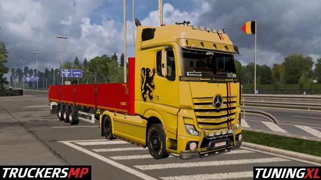 Mercedes Actros 2014 4x2 Belgium Edition (TruckersMP)
