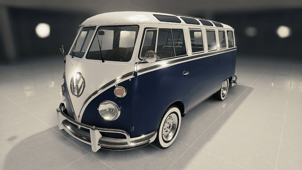 Two-tone paint for VW Type 2 T1 Samba [Livery]