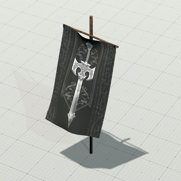 Dwarven Sword Flag