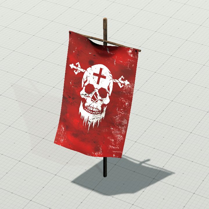 Red Skull Flag