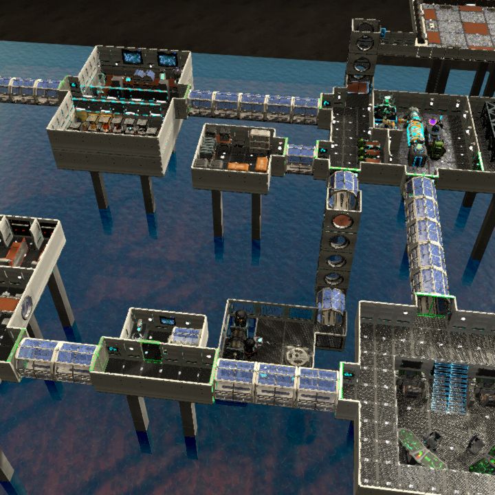 Waterbased sci fi platform base