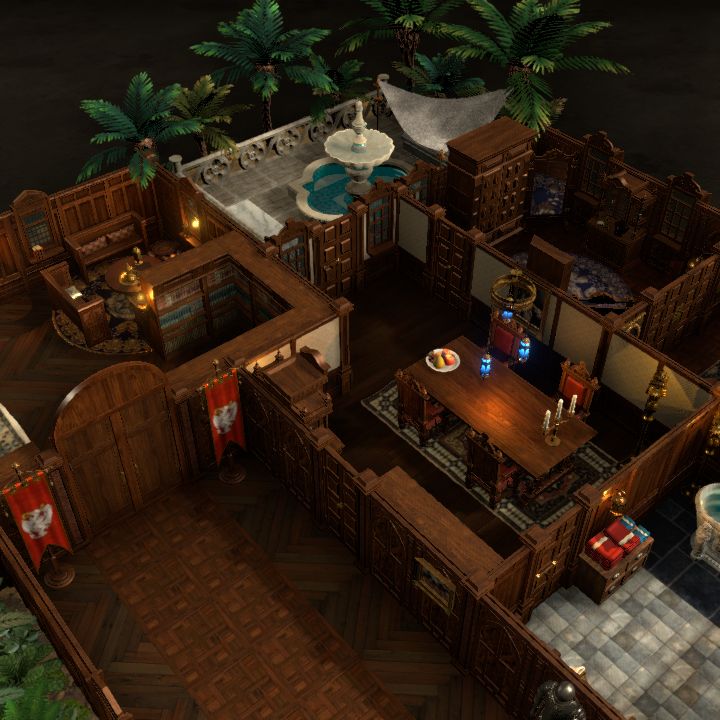 Desert Palace Quarters with office