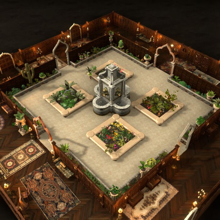 Desert Palace Inside Garden