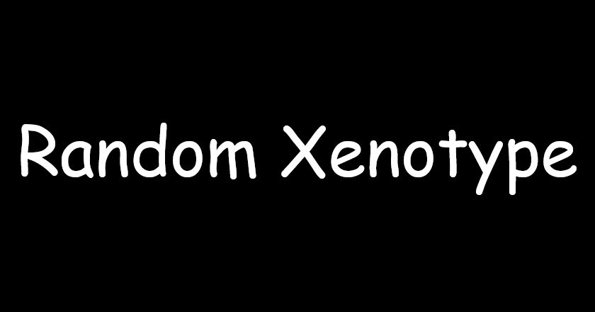Random Xenotype