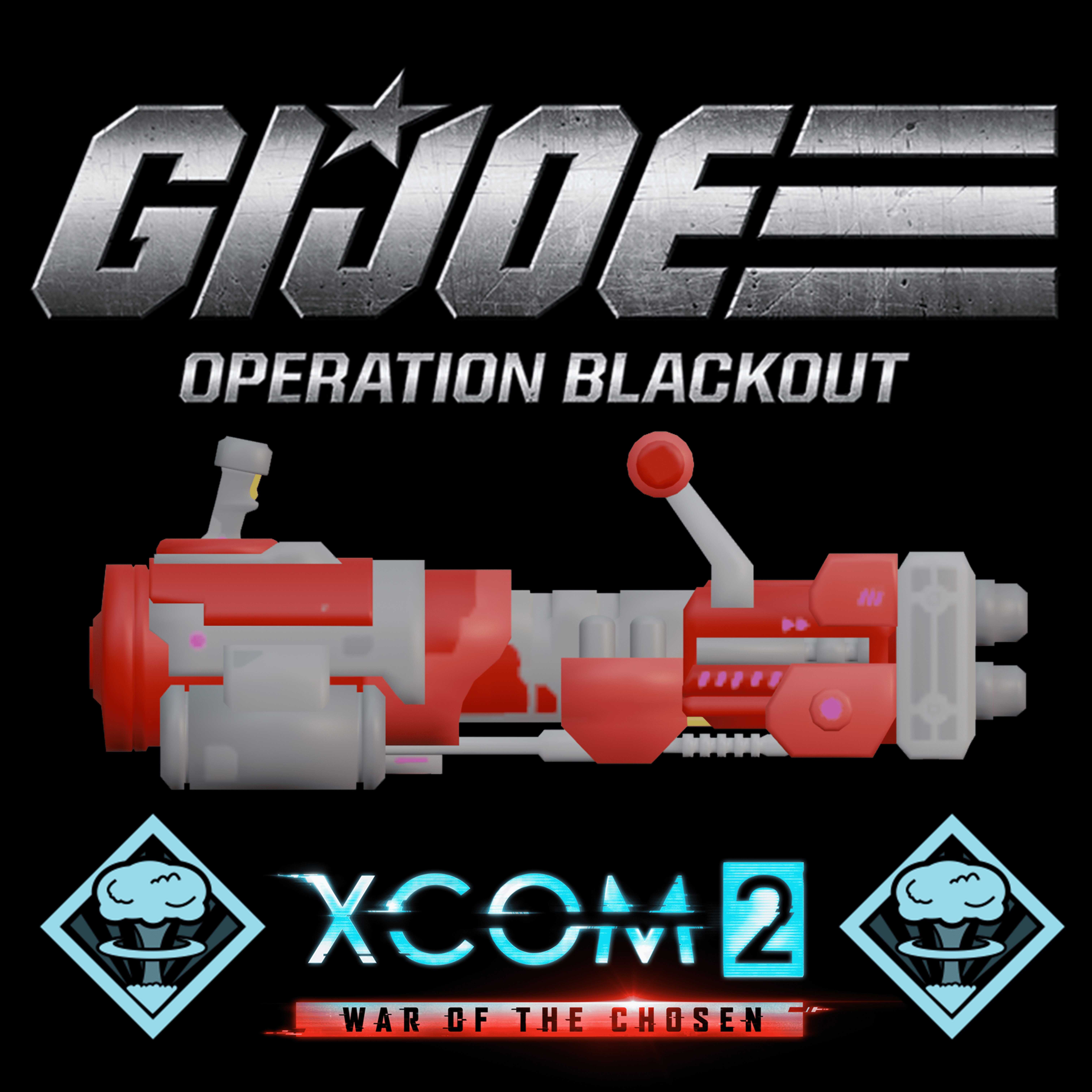 GI JOE Operation Blackout Cobra Minigun (Grenadier)