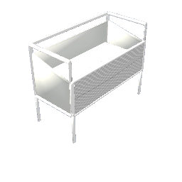 Minimal crib white