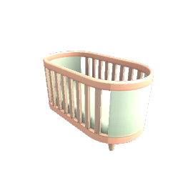 Green and Wood Crib